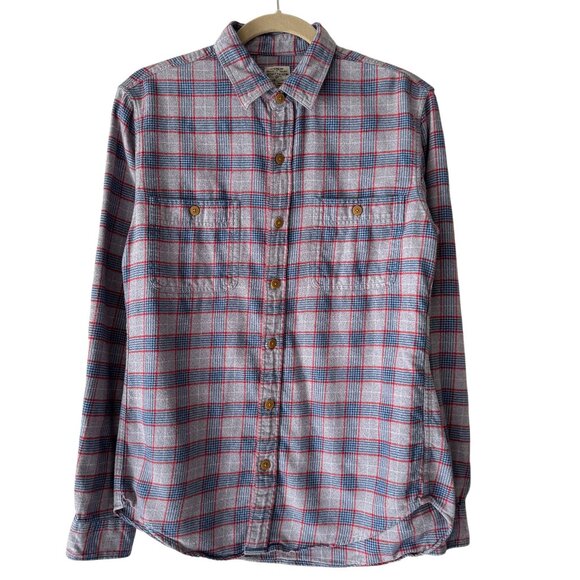 J Crew Factory 100% Cotton Flannel Slim Fit Button Down Shirt - Picture 1 of 6